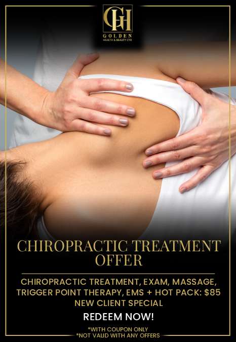 Chiropractic Treatment, Exam, Massage, Trigger Point Therapy, EMS + Hot Pack: $85 - New Client Special - Redeem now!